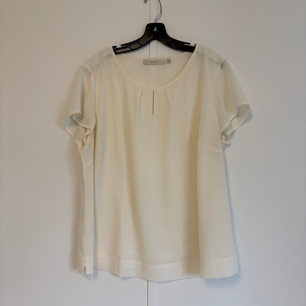 Sejour Cream Women's Blouse